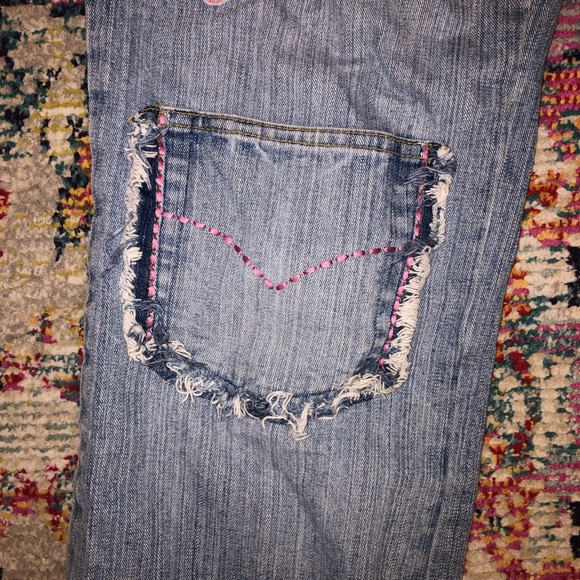 Vintage Patchwork & Embroidered Spring Mom Jeans - Picture 4 of 7